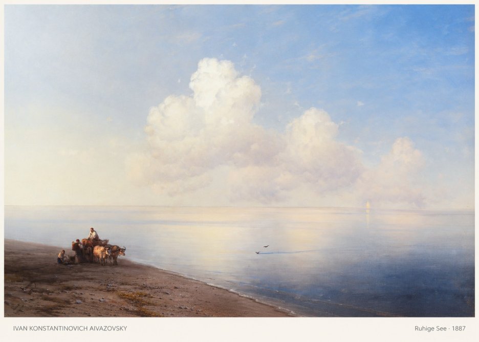 Ivan Konstantinovich Aivazovsky Ruhige See No5 - Affiche