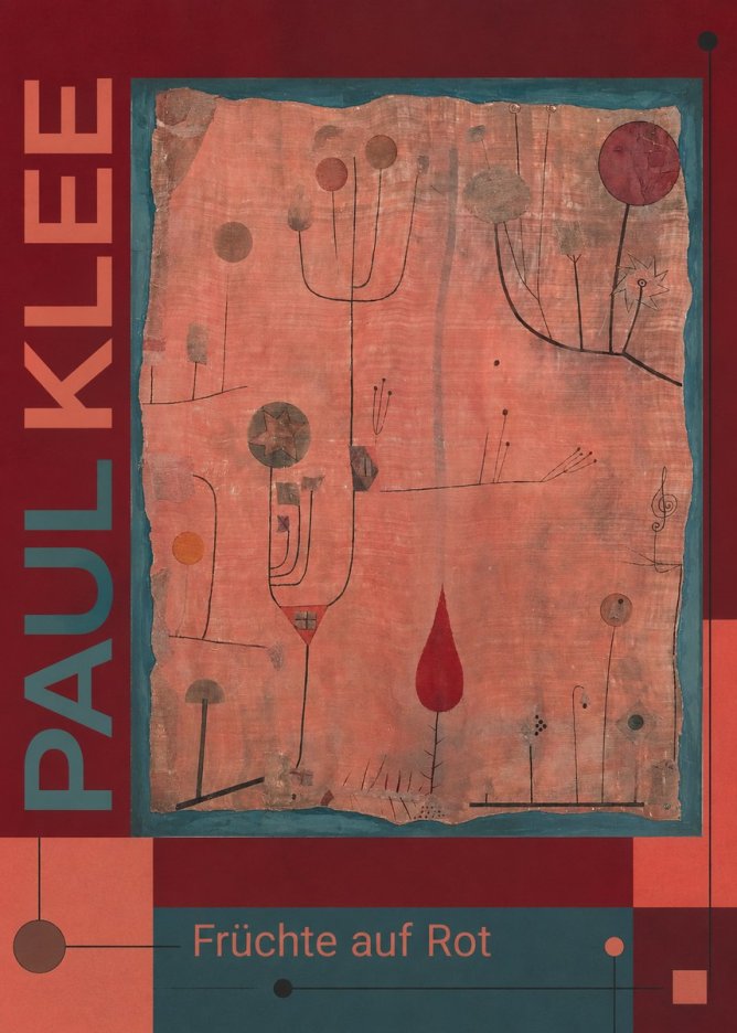 Paul Klee Früchte Auf Rot No6 - Affiche
