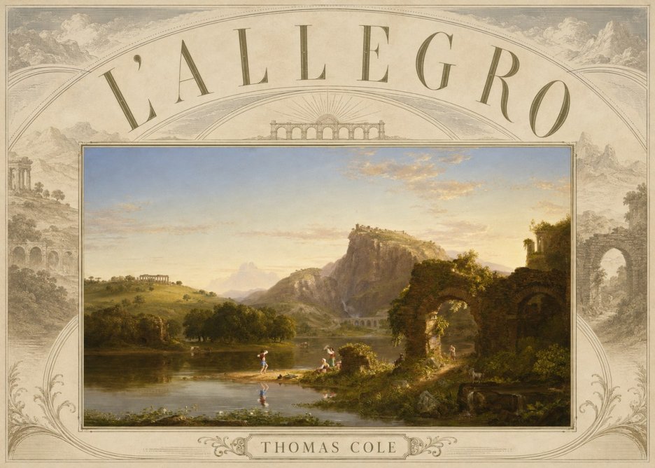 Thomas Cole L'allegro No6 - Affiche