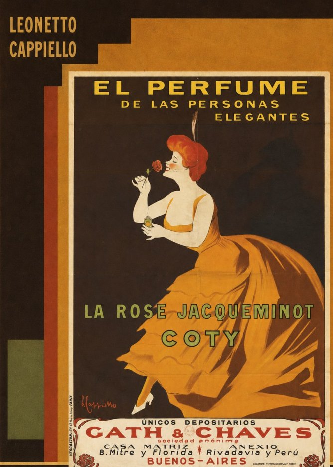 Leonetto Cappiello La Rose Jacqueminot Coty No6 - Affiche