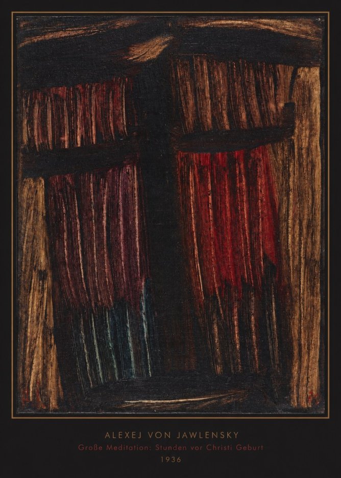 Alexej von Jawlensky Große Meditation: Stunden Vor Christi Geburt No6 - Affiche