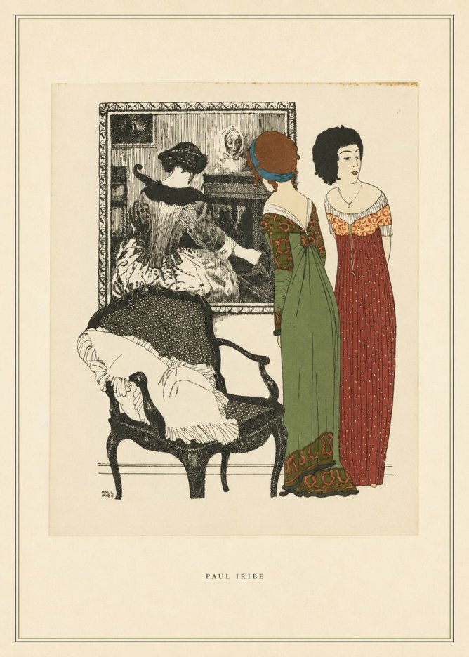 Paul Iribe Elegant Interior Scene No4 - Affiche