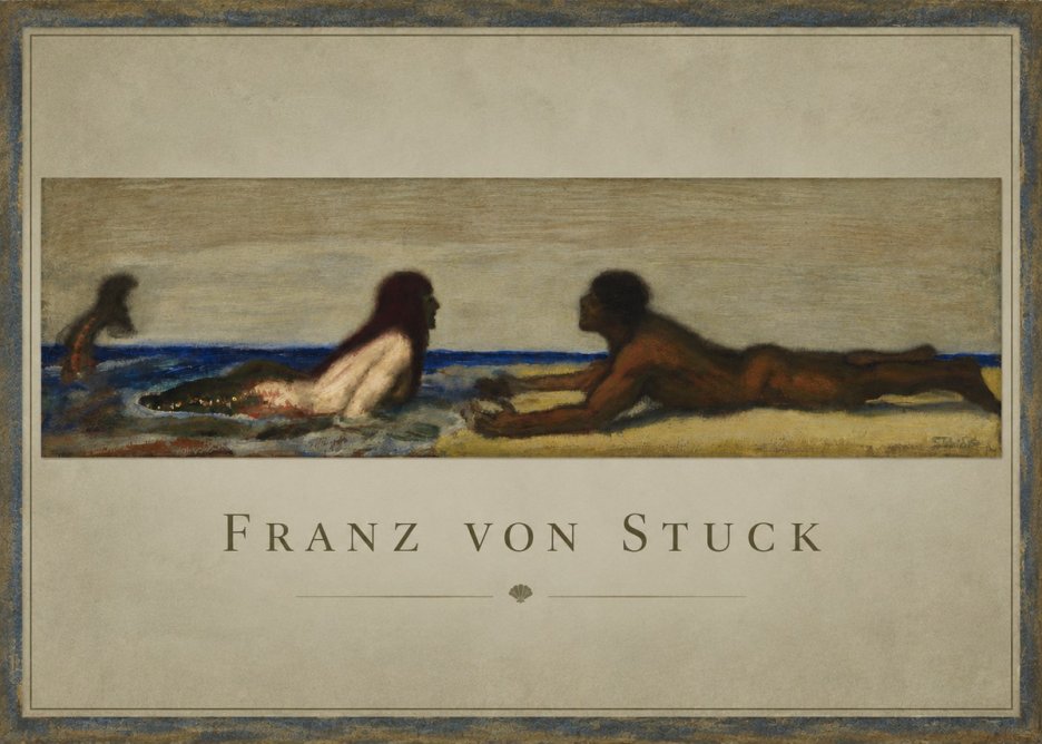 Franz von Stuck Mermaids No3 - Affiche