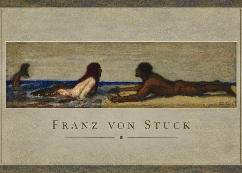 Franz von Stuck Mermaids No4 - Affiche