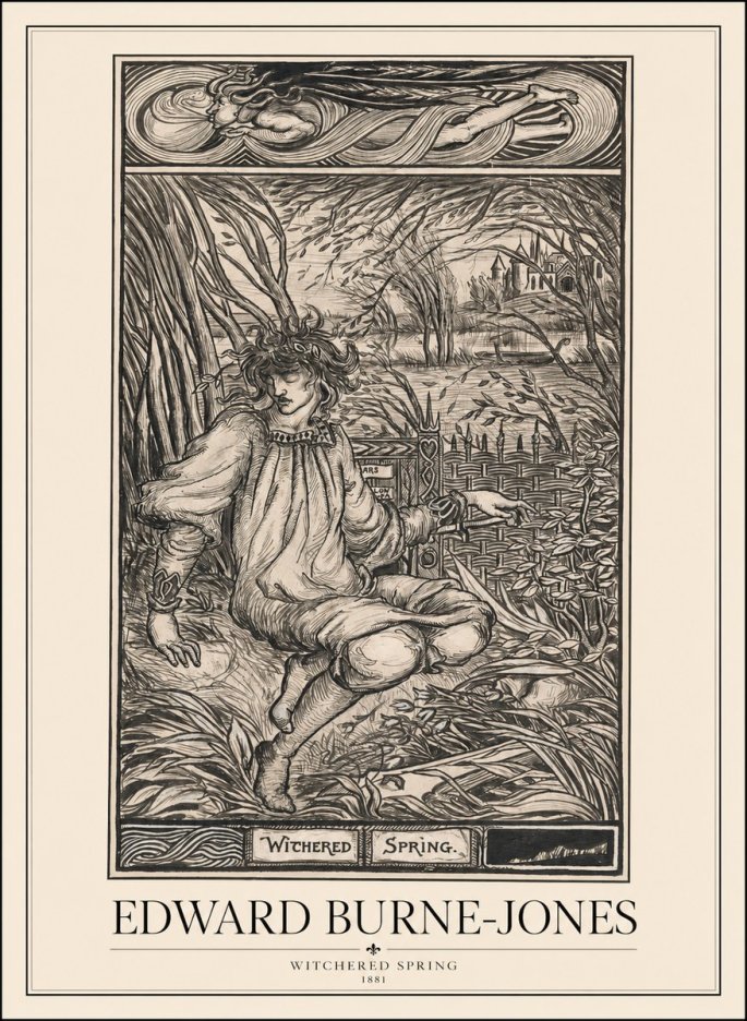 Edward Burne-Jones Withered Spring No1 - Affiche