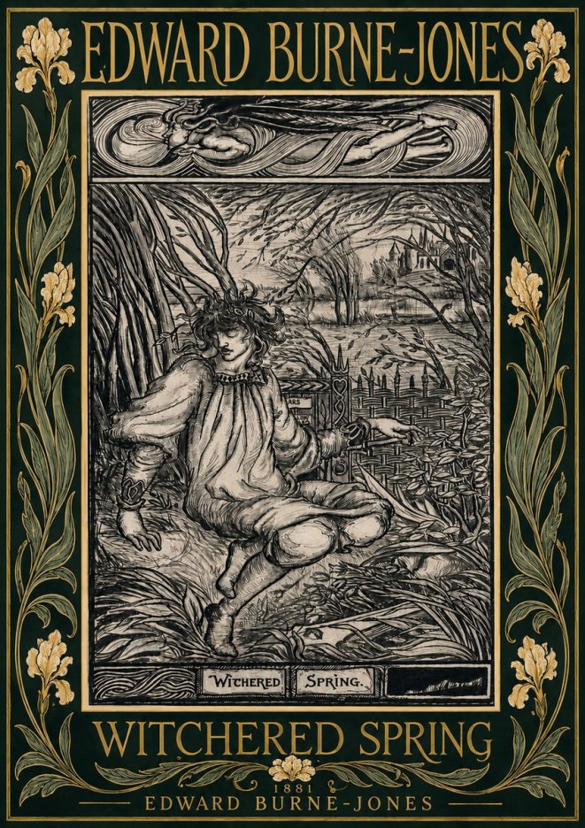 Edward Burne-Jones Withered Spring No6 - Affiche