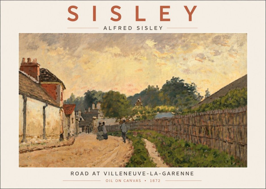 Sisley Road at Villeneuve-la-garenne No4 - Affiche