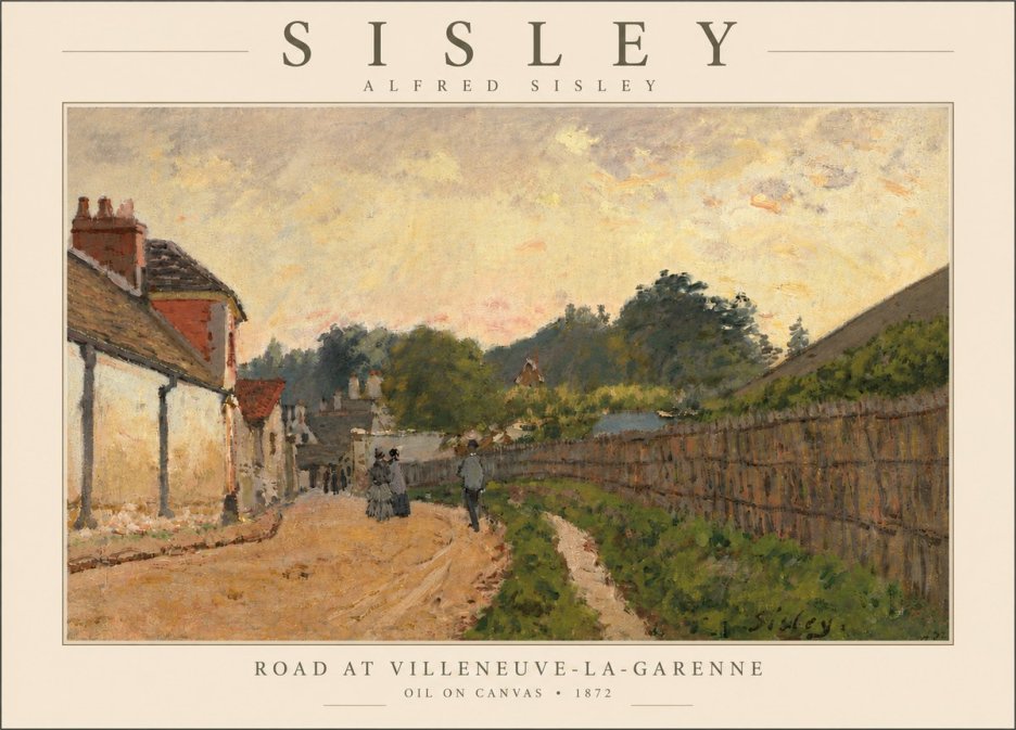 Sisley Road at Villeneuve-la-garenne No5 - Affiche