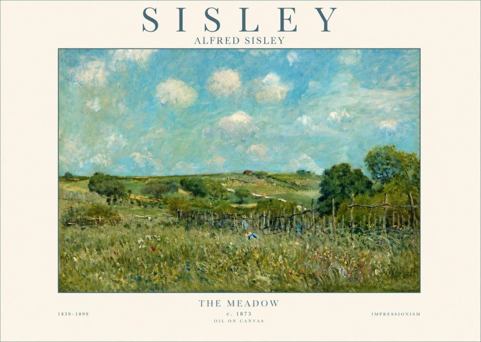 Sisley The Meadow No3 - Affiche