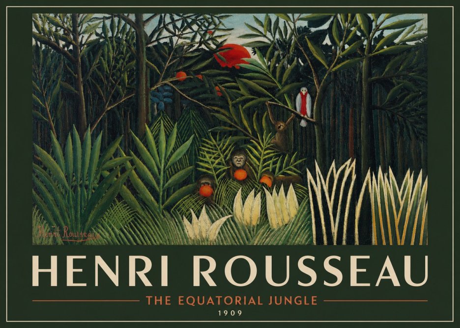 Rousseau The Equatorial Jungle I No2 - Affiche