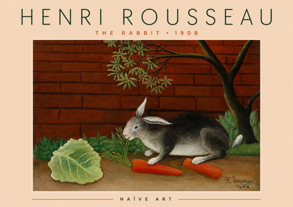 Rousseau The Rabbit No4 - Affiche