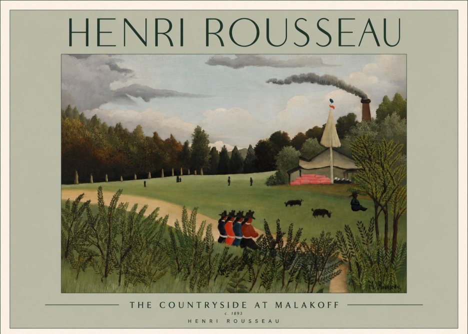 Rousseau The Footpath No2 - Affiche