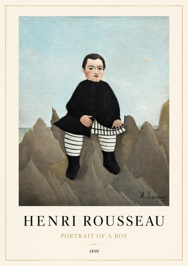 Rousseau Portrait of a Boy No1 - Affiche