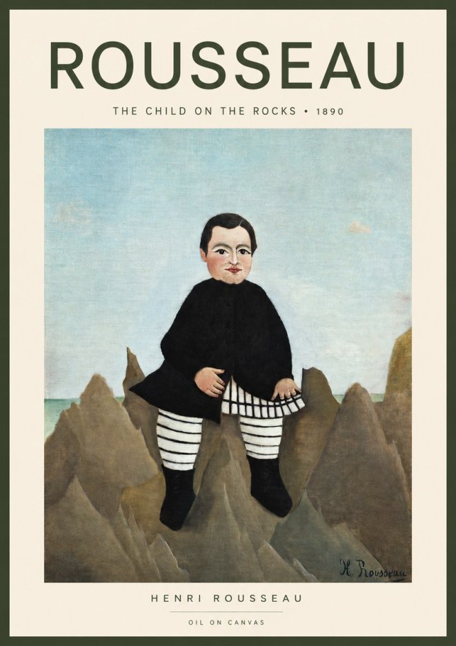 Rousseau Portrait of a Boy No2 - Affiche