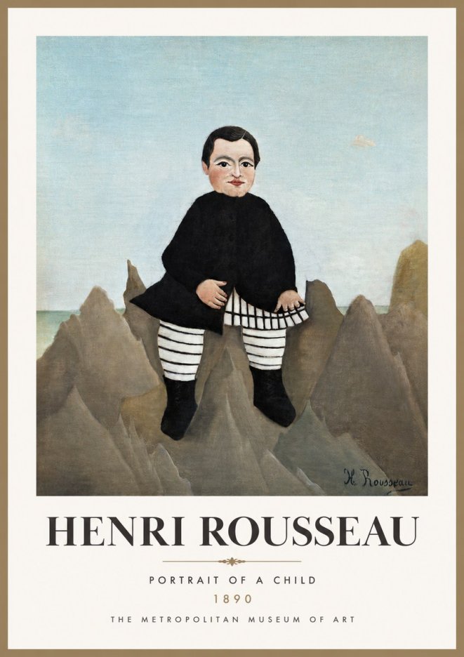 Rousseau Portrait of a Boy No3 - Affiche