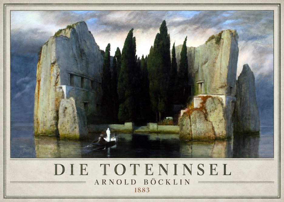 Arnold Böcklin Die Toteninsel I No1 - Affiche