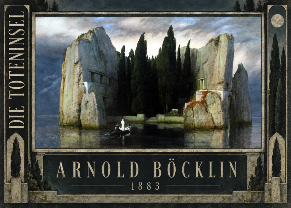 Arnold Böcklin Die Toteninsel I No2 - Affiche