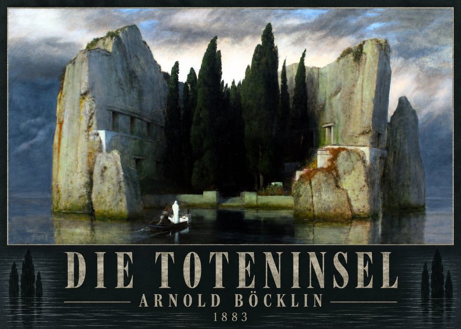 Arnold Böcklin Die Toteninsel I No4 - Affiche