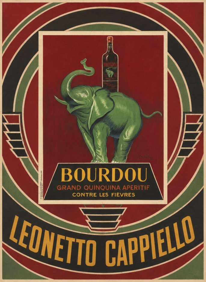 Leonetto Cappiello Bourdou No4 - Affiche