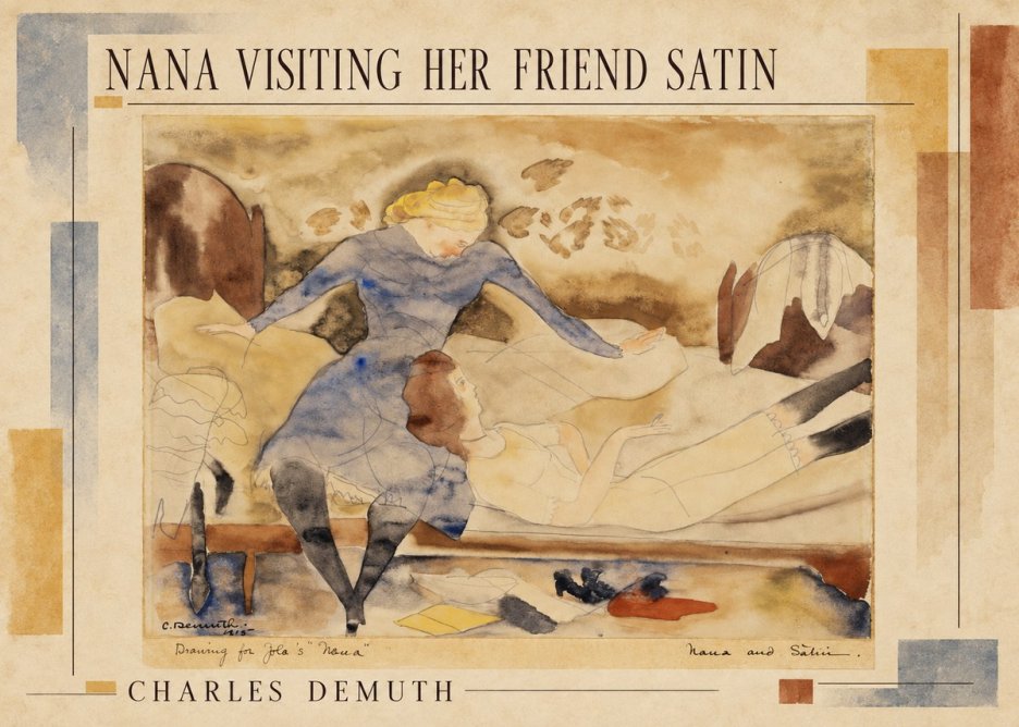 Charles Demuth Nana Visiting Her Friend Satin No2 - Affiche