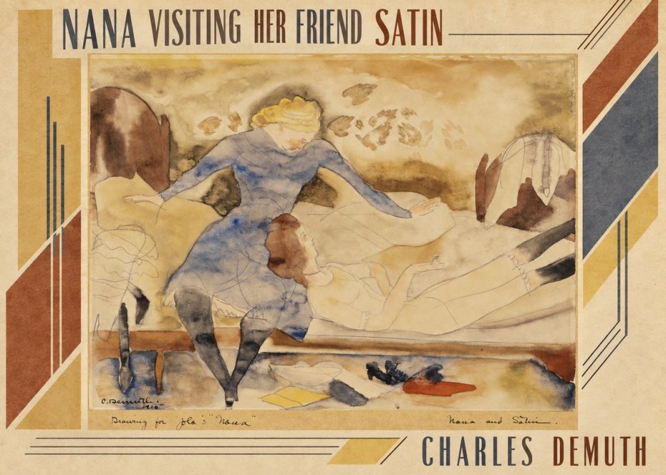 Charles Demuth Nana Visiting Her Friend Satin No3 - Affiche