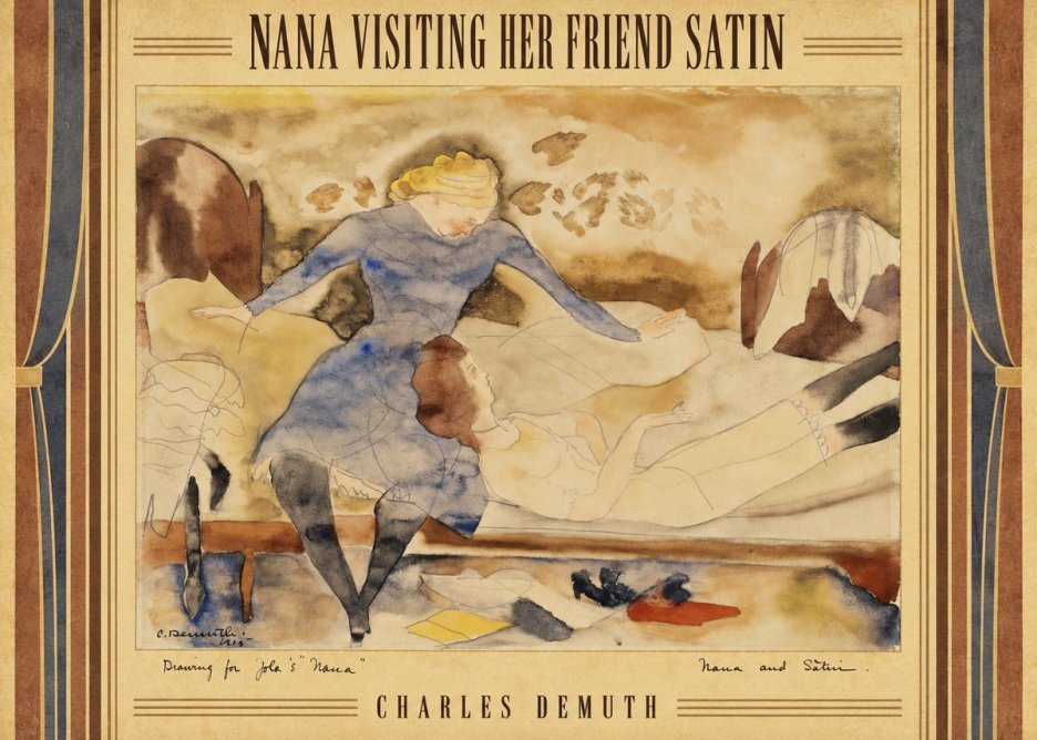 Charles Demuth Nana Visiting Her Friend Satin No5 - Affiche