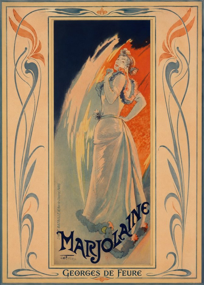 Georges de Feure Marjolaine No1 - Affiche