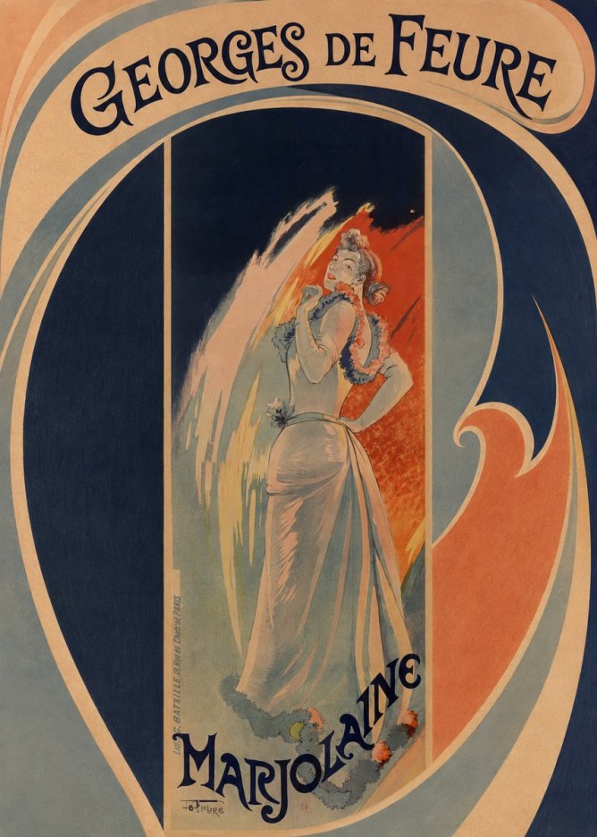 Georges de Feure Marjolaine No3 - Affiche