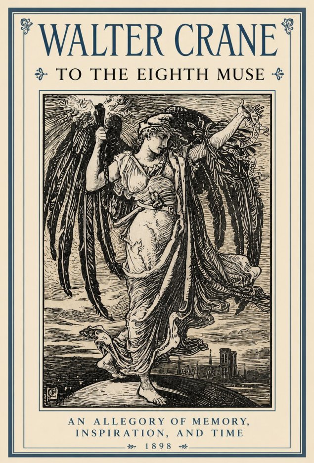 Walter Crane To the Eighth Muse No3 - Affiche