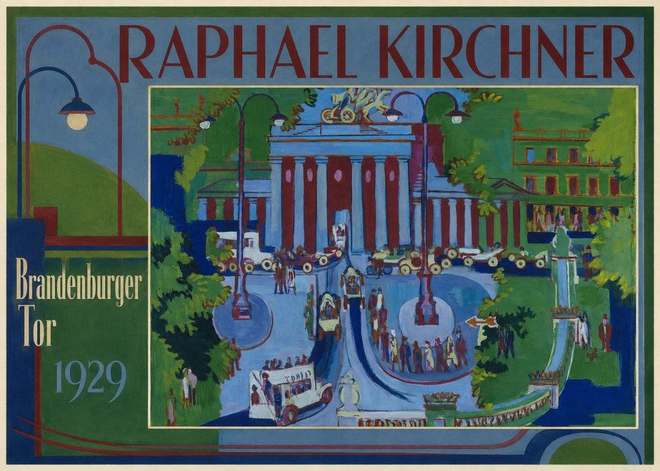 Raphael Kirchner Brandenburger Tor 1929 No1 - Affiche