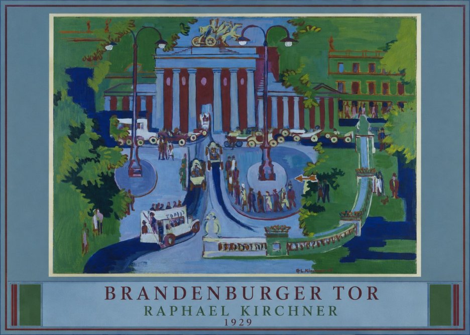 Raphael Kirchner Brandenburger Tor 1929 No4 - Affiche