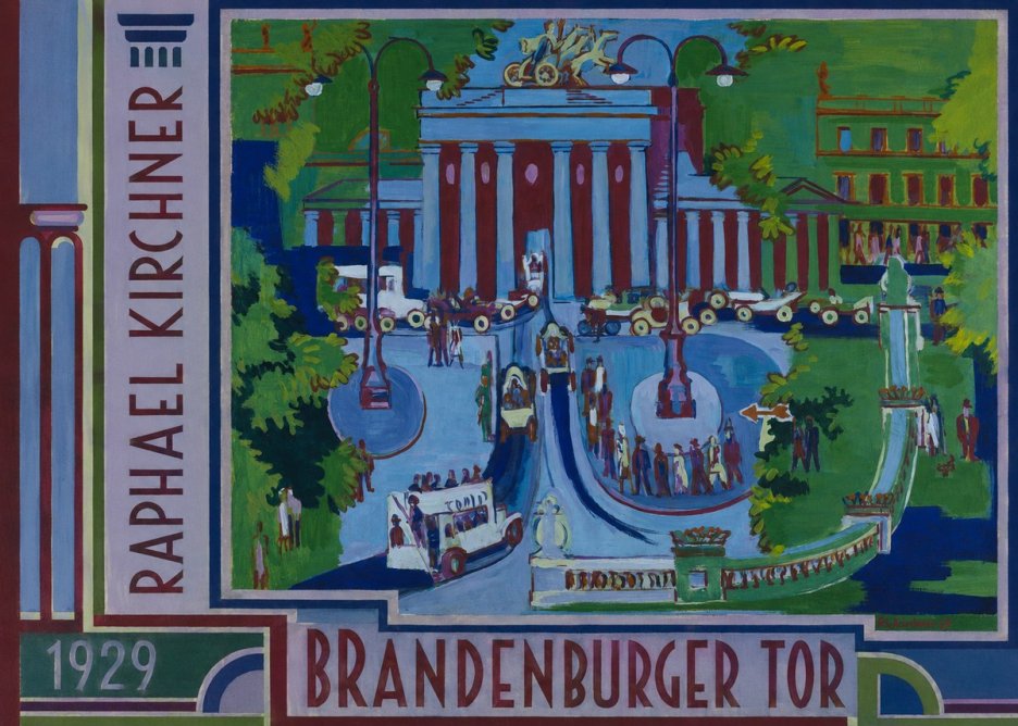 Raphael Kirchner Brandenburger Tor 1929 No6 - Affiche