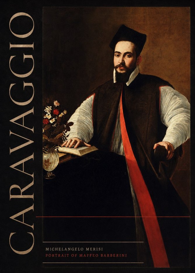 Michelangelo Merisi da Caravaggio Portrait of Maffeo Barberini No3 - Affiche