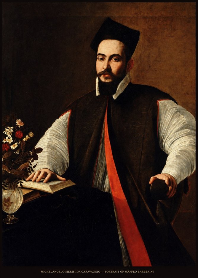 Michelangelo Merisi da Caravaggio Portrait of Maffeo Barberini No5 - Affiche