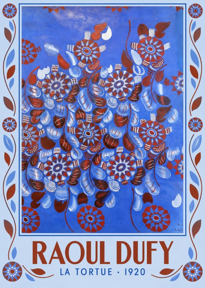 Raoul Dufy La Tortue No1 - Affiche
