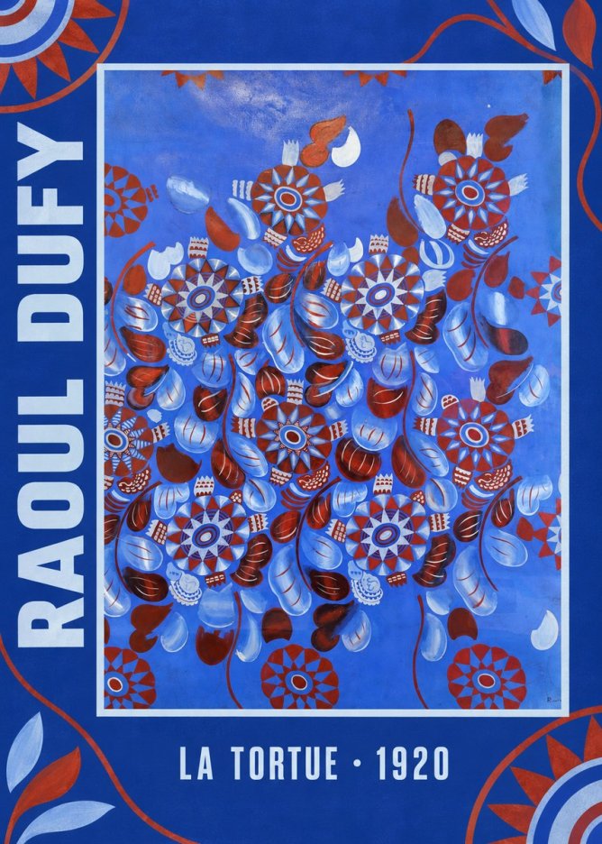 Raoul Dufy La Tortue No5 - Affiche