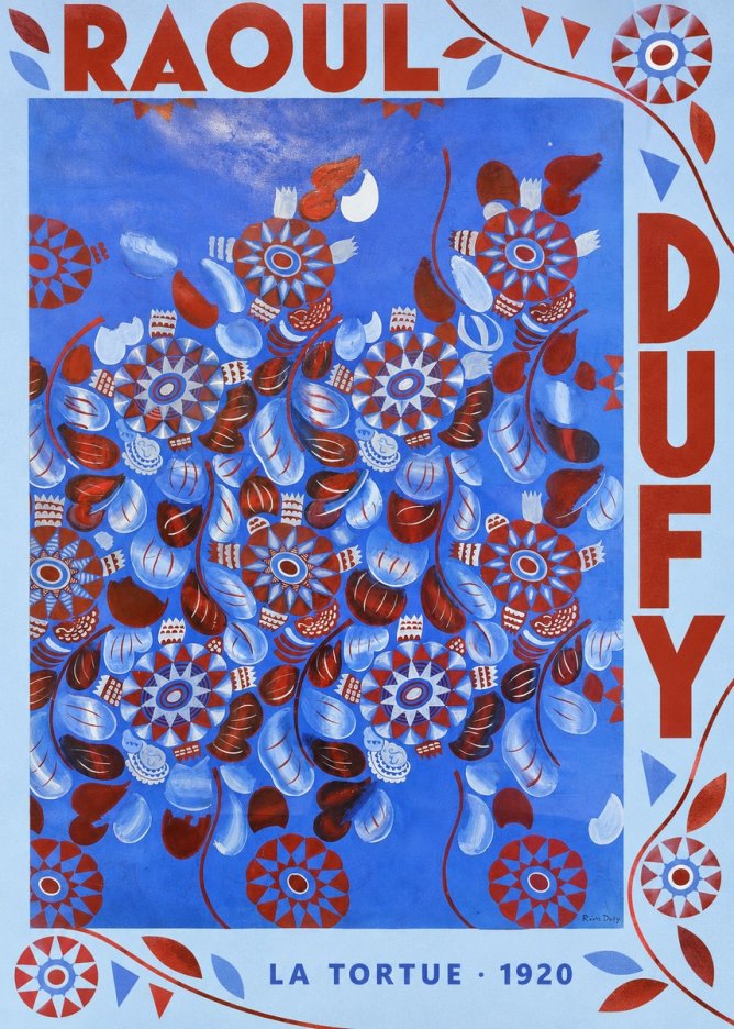 Raoul Dufy La Tortue No6 - Affiche