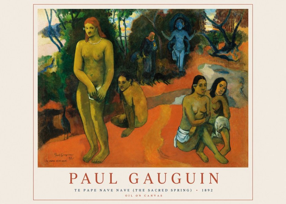 Paul Gauguin Te Pape Nave Nave (the Sacred Spring) No1 - Affiche