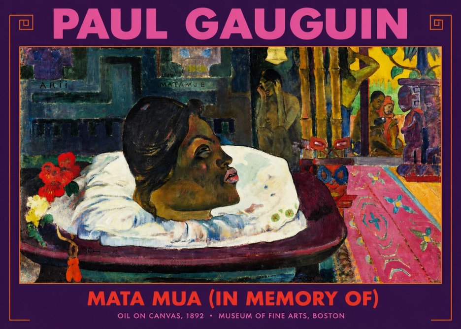 Paul Gauguin Mata Mua (in Memory Of) No2 - Affiche