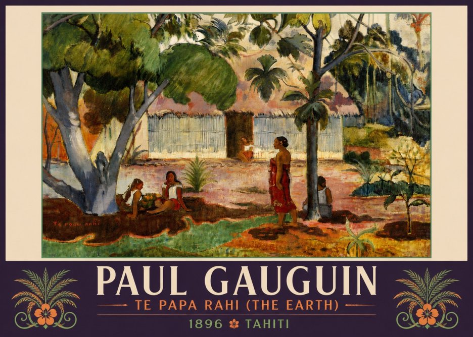 Paul Gauguin Te Papa Rahi (the Earth) No5 - Affiche