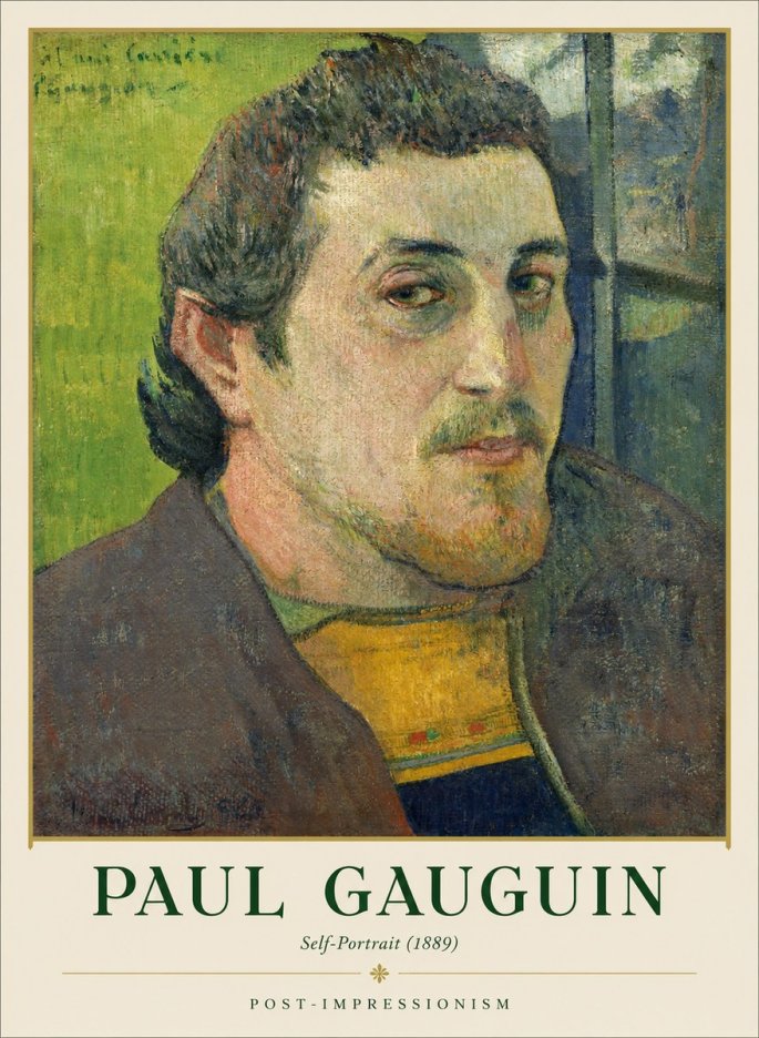Paul Gauguin Self-portrait (1889) No1 - Affiche