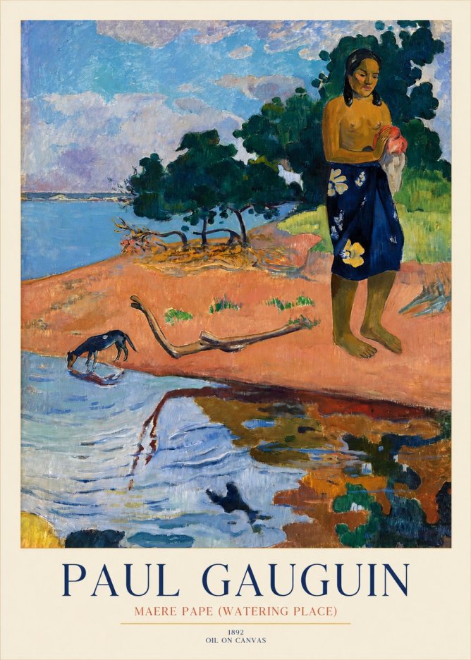 Paul Gauguin Maere Pape (Watering Place) No1 - Affiche