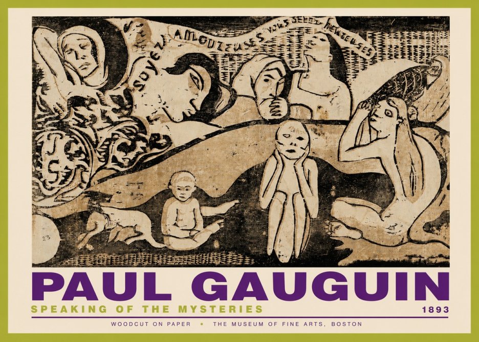 Paul Gauguin Speaking of the Mysteries No3 - Affiche