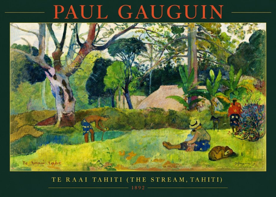 Paul Gauguin Te Ra'ai Rahi (the Great Pond) No3 - Affiche