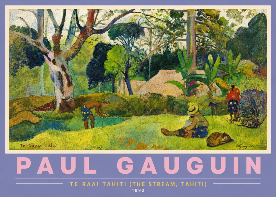 Paul Gauguin Te Ra'ai Rahi (the Great Pond) No5 - Affiche