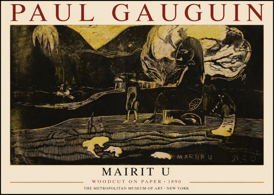 Paul Gauguin Mairit U No1 - Affiche