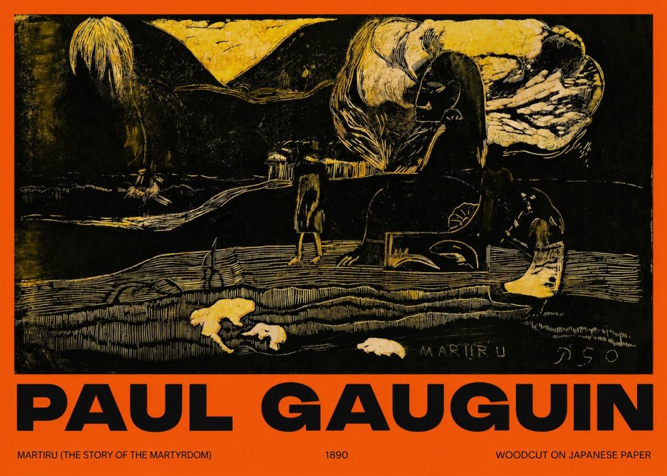 Paul Gauguin Mairit U No6 - Affiche
