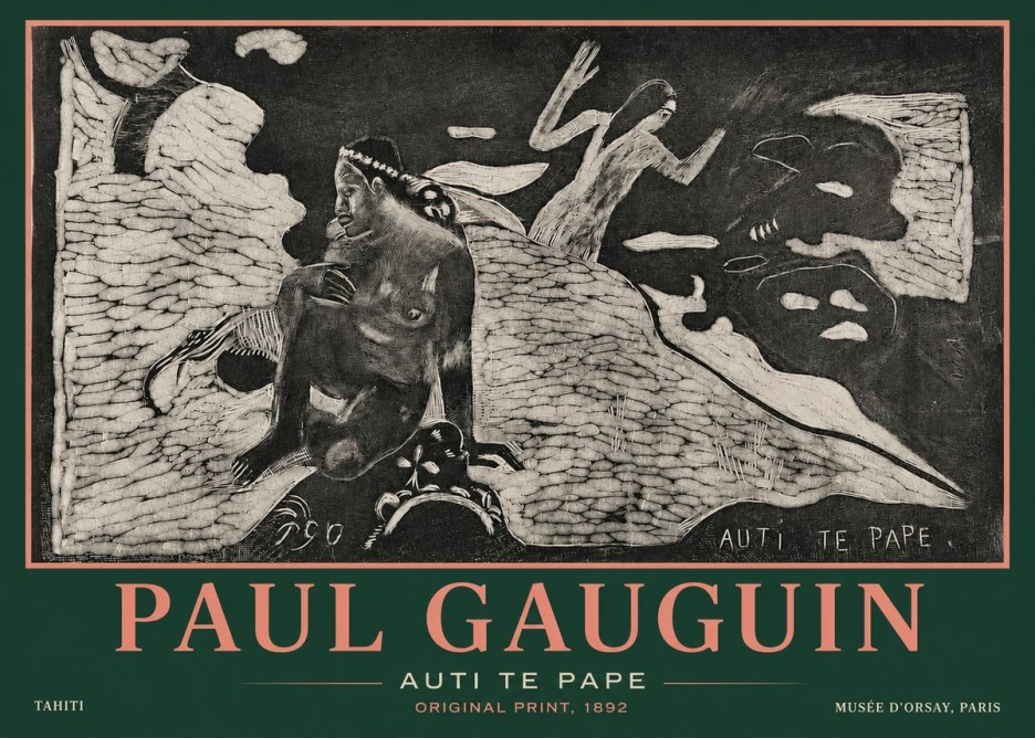 Paul Gauguin Auti Te Pape No3 - Affiche