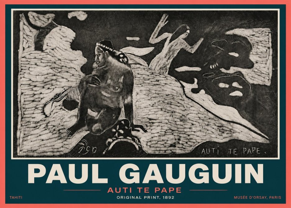 Paul Gauguin Auti Te Pape No6 - Affiche