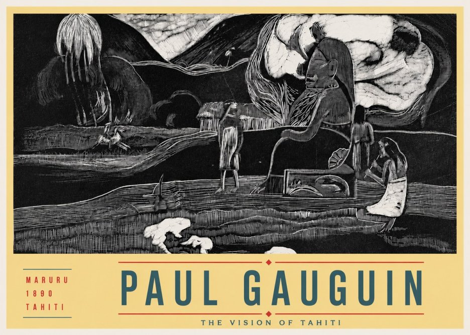 Paul Gauguin Maruru No4 - Affiche